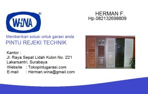 pintu garasi daerah surabaya